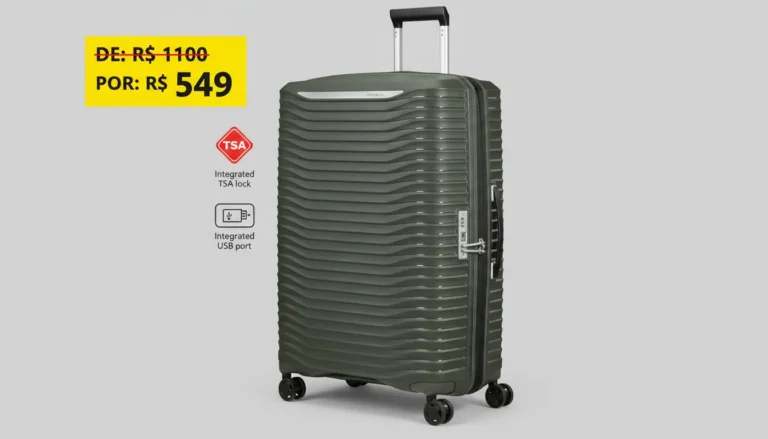 🚨 OFERTA DO DIA — Mala Samsonite Upscape vira destaque entre viajantes atentos, após desconto de 50%
