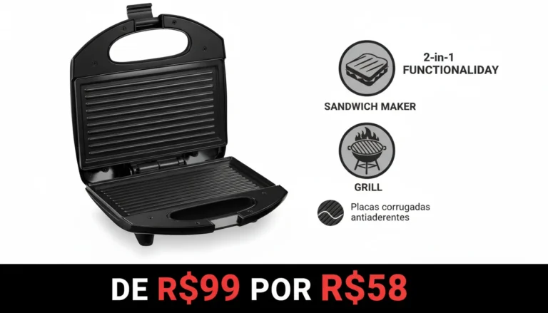 🚨 OFERTA DO DIA: Sanduicheira da Elgin está custando apenas R$ 58 com frete grátis na Amazon