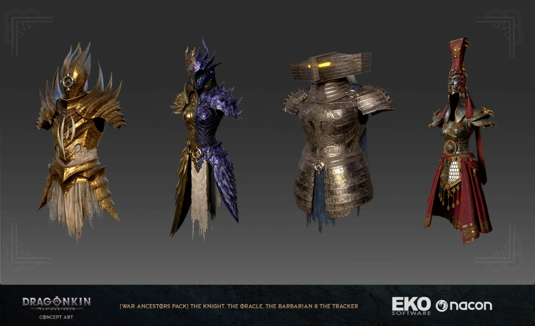 Pacote Dragonkin The banished roupas