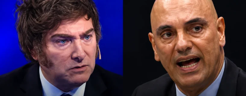 Milei chama Alexandre de Moraes de “lixo careca” em evento do PL, e STF reage com nota oficial