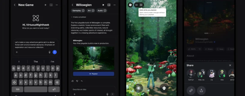 Criar jogos no Roblox pelo celular ficou muito mais fácil com a nova ferramenta Build
