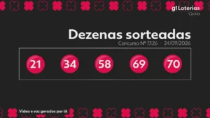 Quina concurso 7126: resultado e valores dos prêmios acumulados em R$ 9 milhões