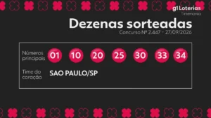 Resultado Timemania concurso 2447: veja os números sorteados e prêmios deste domingo