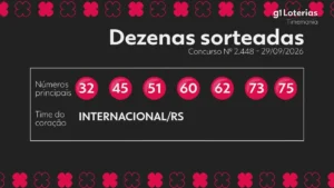Timemania concurso 2448: confira os números sorteados e prêmios acumulados